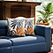 TJC Essentials Set of 2 - Palm Leaves Pattern Cushion (Size - 43cm) - Greyish Green