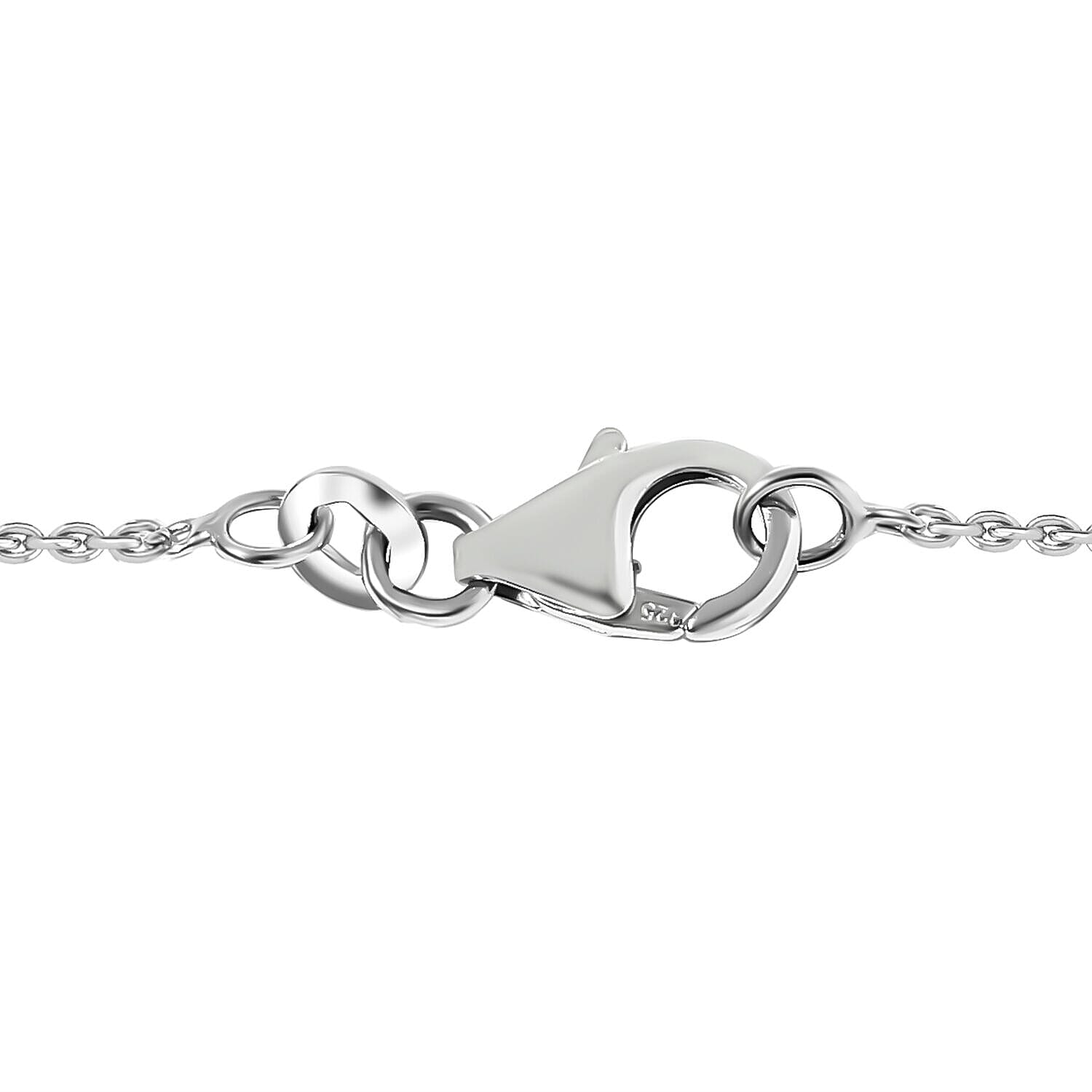 GP Italian Garden Collection - Arizona Sleeping Beauty Turquoise and Natural Cambodian Zircon Necklace (Size - 20) in Platinum Overlay Sterling Silver 6.42 Ct.