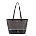DAVID JONES Tote Bag with Handle Drop - Dark Grey & Black