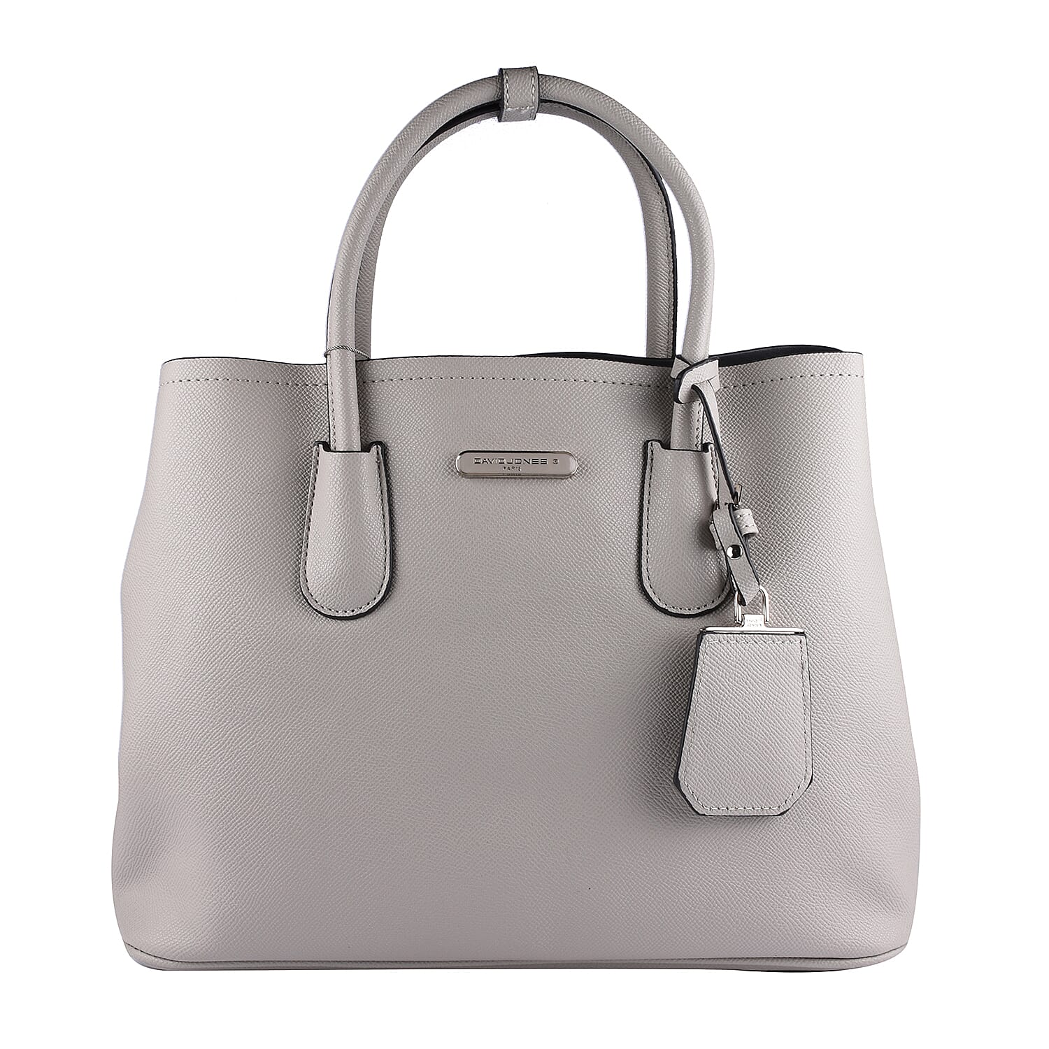 DAVID JONES Handbag with Handle Hold & Shoulder Strap (Size 34x25x14Cm) - Grey