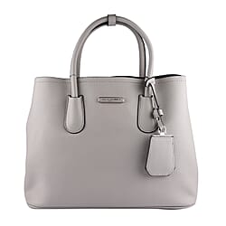 DAVID JONES Handbag with Handle Hold & Shoulder Strap (Size 34x25x14Cm) - Grey