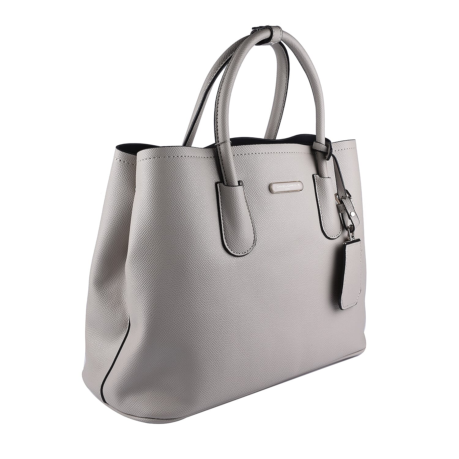 DAVID JONES Handbag with Handle Hold & Shoulder Strap (Size 34x25x14Cm) - Grey