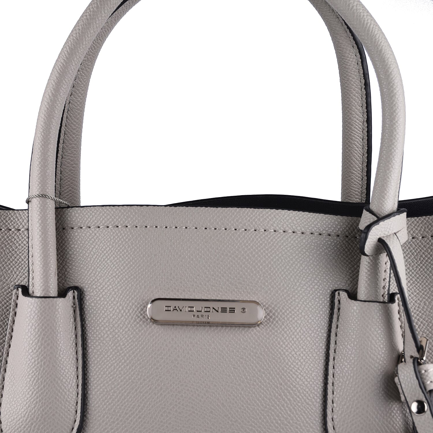 DAVID JONES Handbag with Handle Hold & Shoulder Strap (Size 34x25x14Cm) - Grey