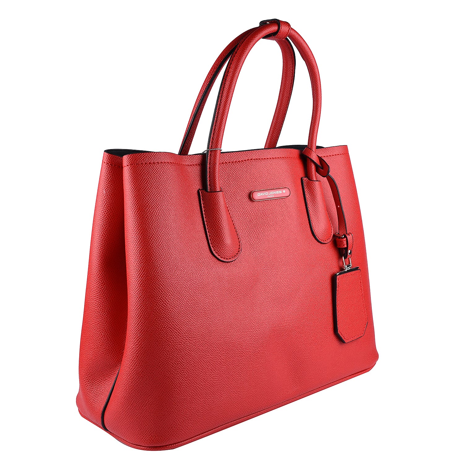 DAVID JONES Handbag with Handle Hold & Shoulder Strap (Size 34x25x14Cm) - Red