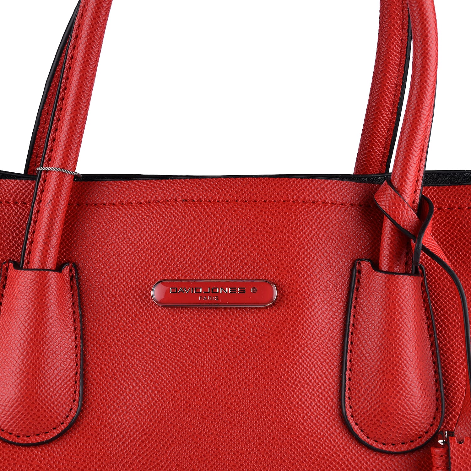 DAVID JONES Handbag with Handle Hold & Shoulder Strap (Size 34x25x14Cm) - Red