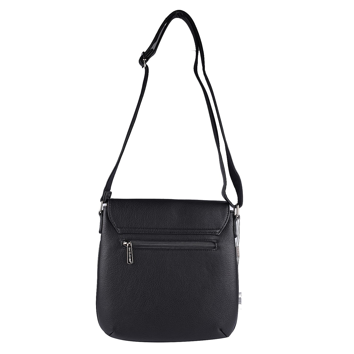 DAVID JONES Crossbody Bag with Shoulder Strap (Size25x22x2Cm) - Black