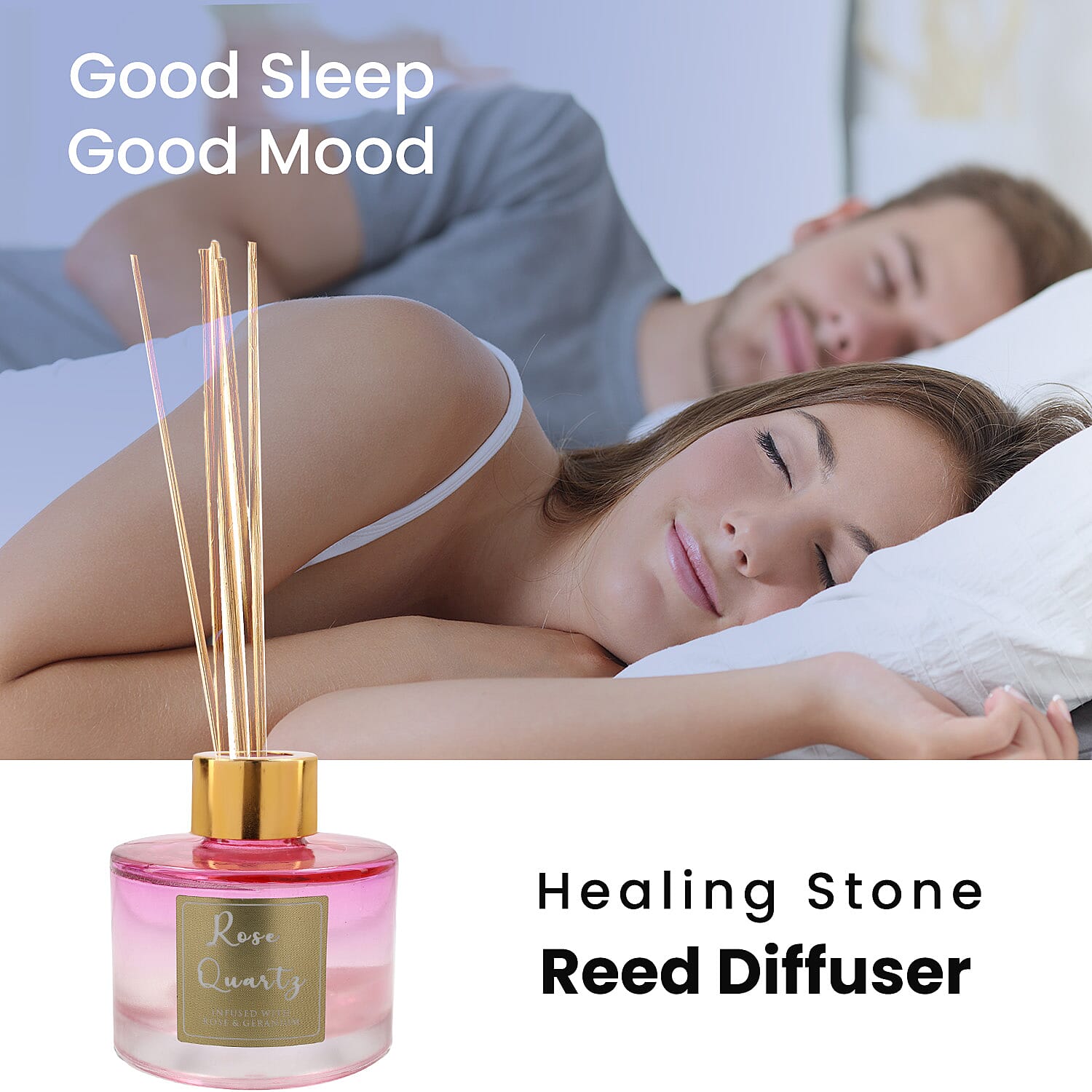 Reed Diffuser in Round Jar with Reed Sticks (105ml)  - Pink