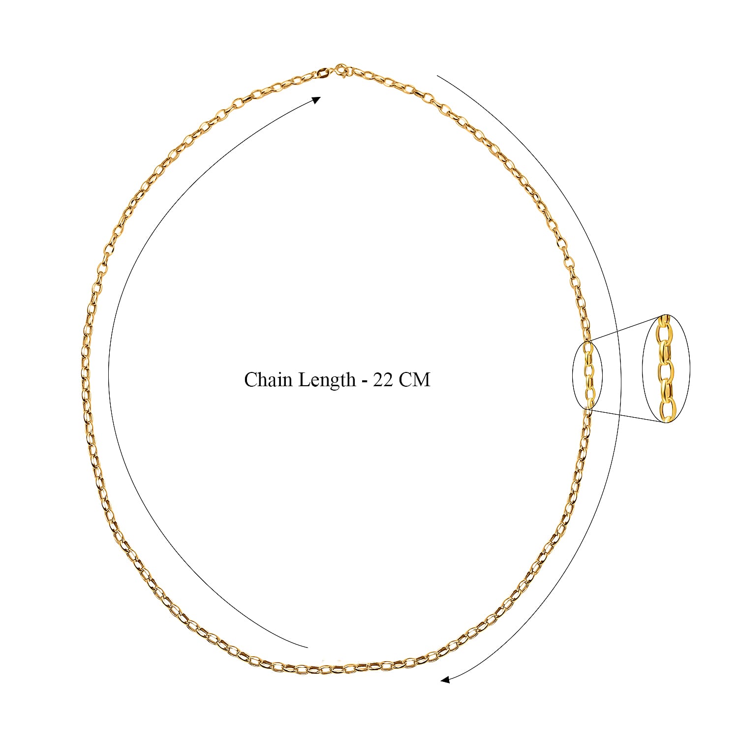 Italian Made Closeout Deal - 9K Yellow Gold Bevelled Belcher Necklace (Size - 24). Gold Wt 4.50 Gms