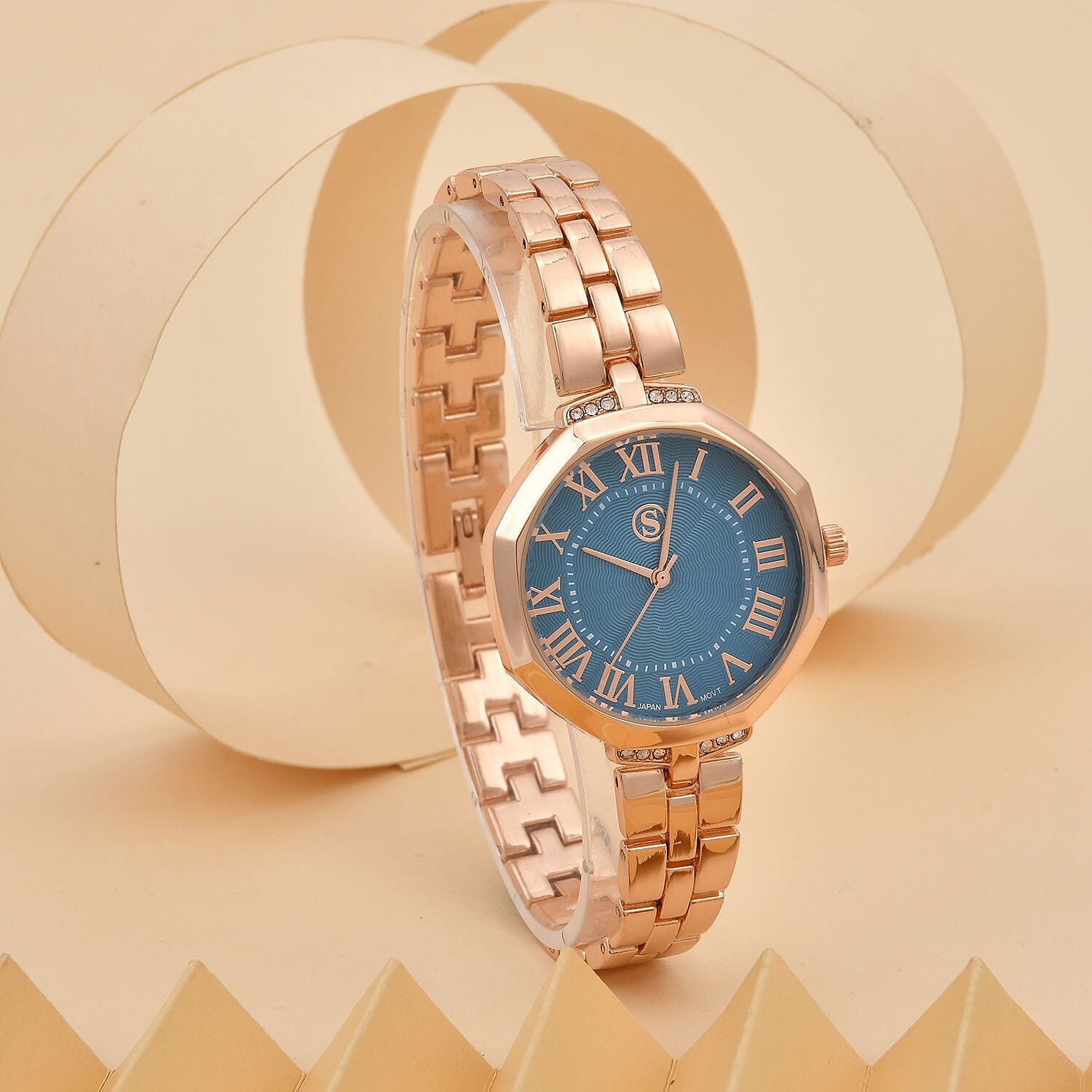 White Crystal  Ladies Watch 0.30 ct  0.300  Ct.