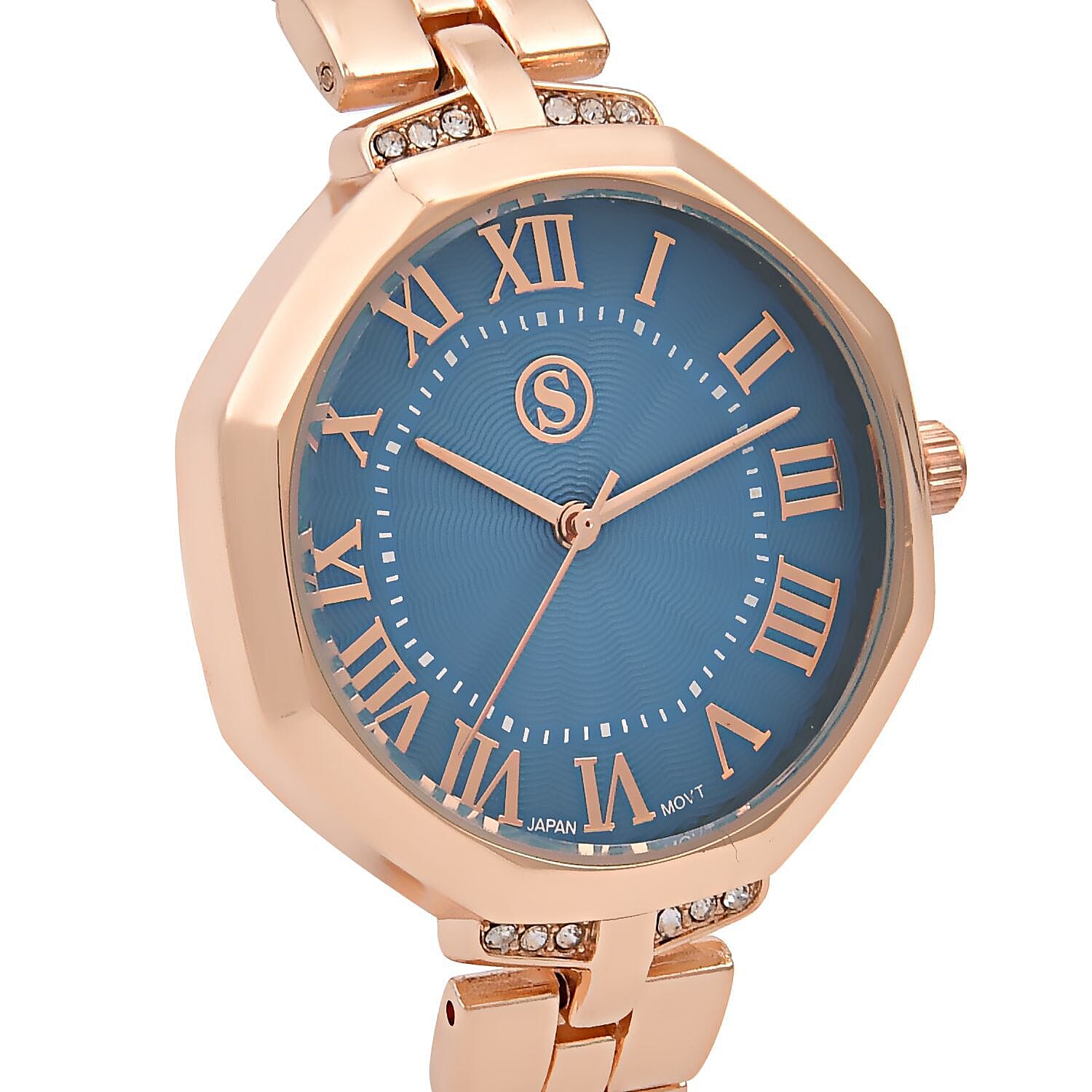 White Crystal  Ladies Watch 0.30 ct  0.300  Ct.