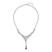 Simulated Dimond and White Austrian Crystal Necklace (Size - 20)
