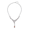 Champagne Glass ,  White Crystal  NecklaceE (Size - 20) 25.00 ct  25.000  Ct.