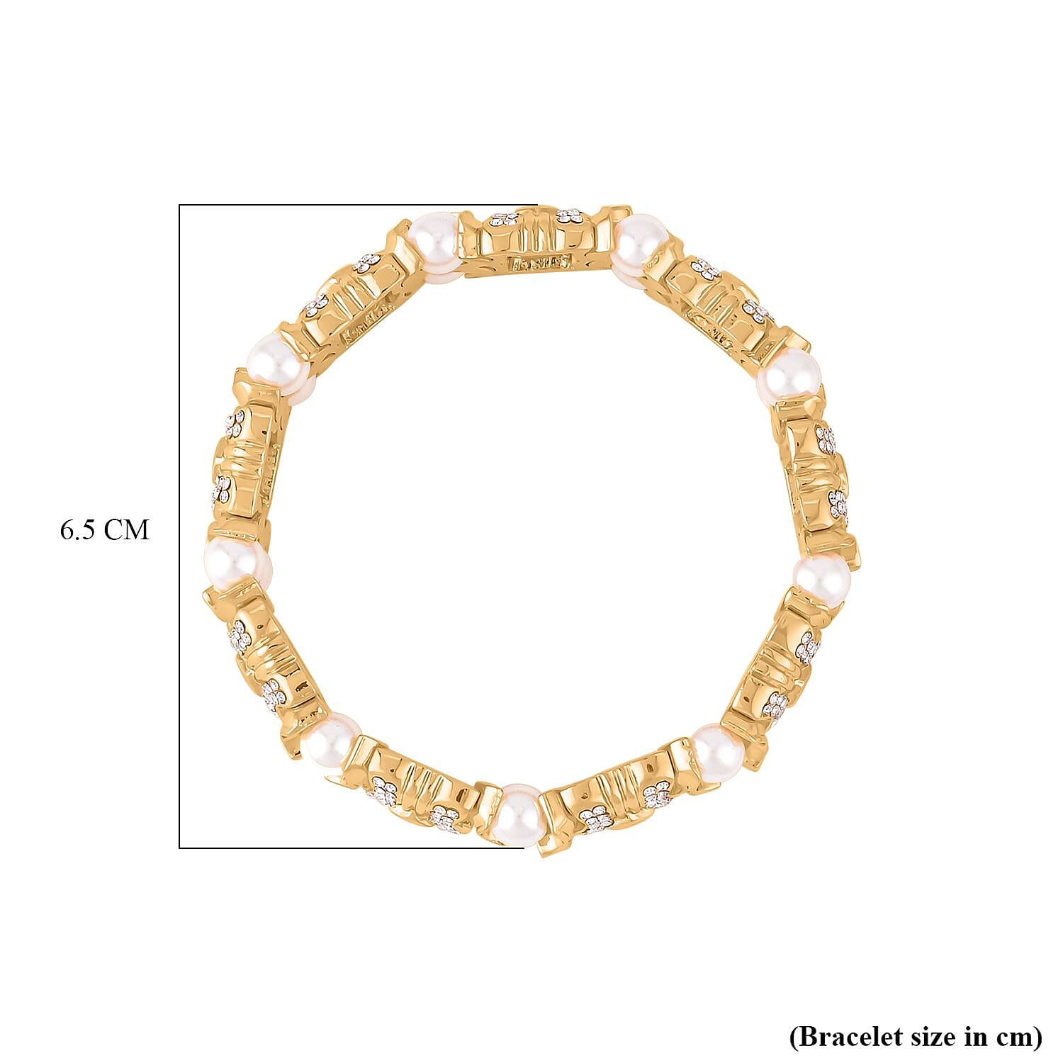 One Time Close Out Deal- Designer Simulated Diamond & White Austrian Crystal Stretchable Bangle