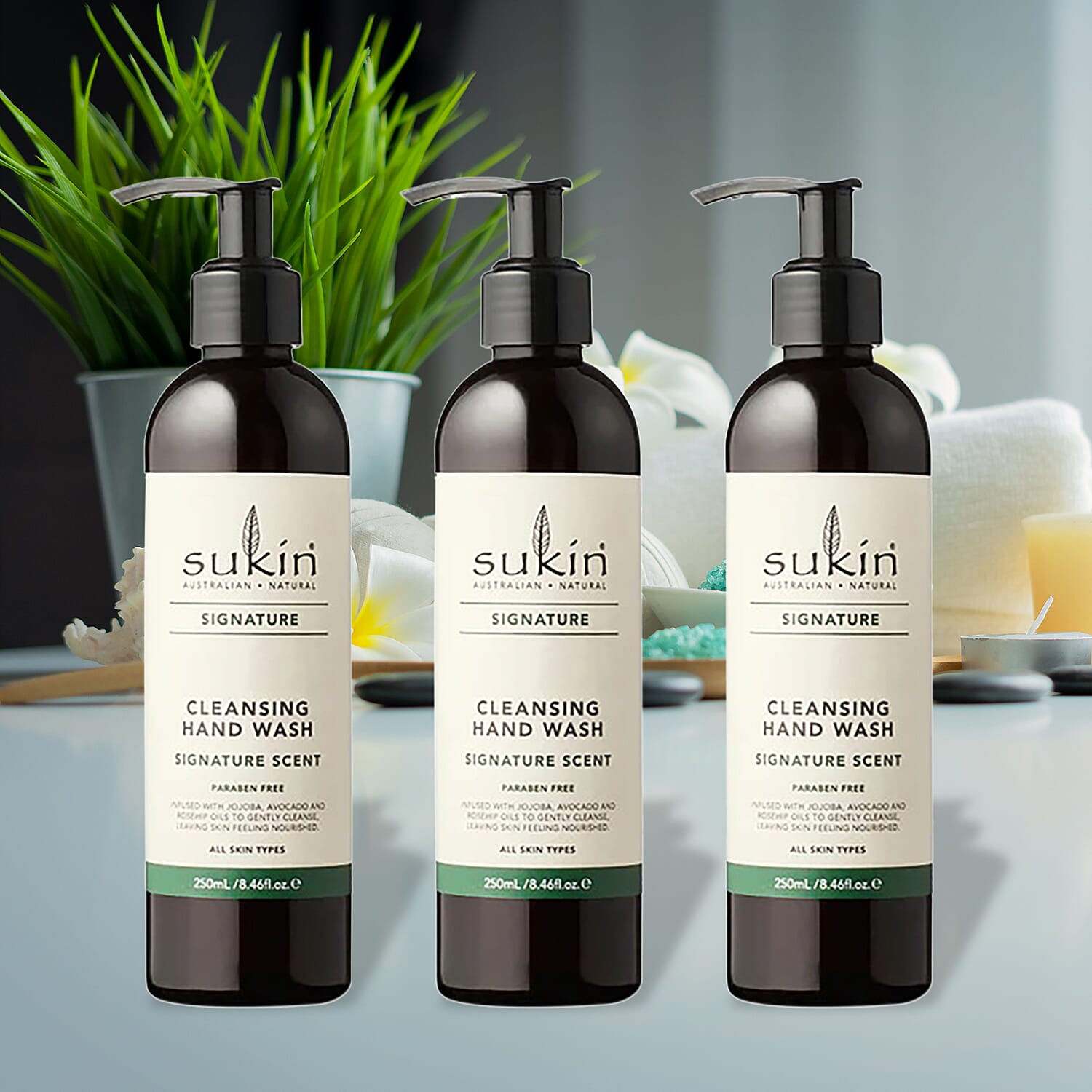 Sukin Signature Scent Cleansing Handwash Trio Set - 250ml