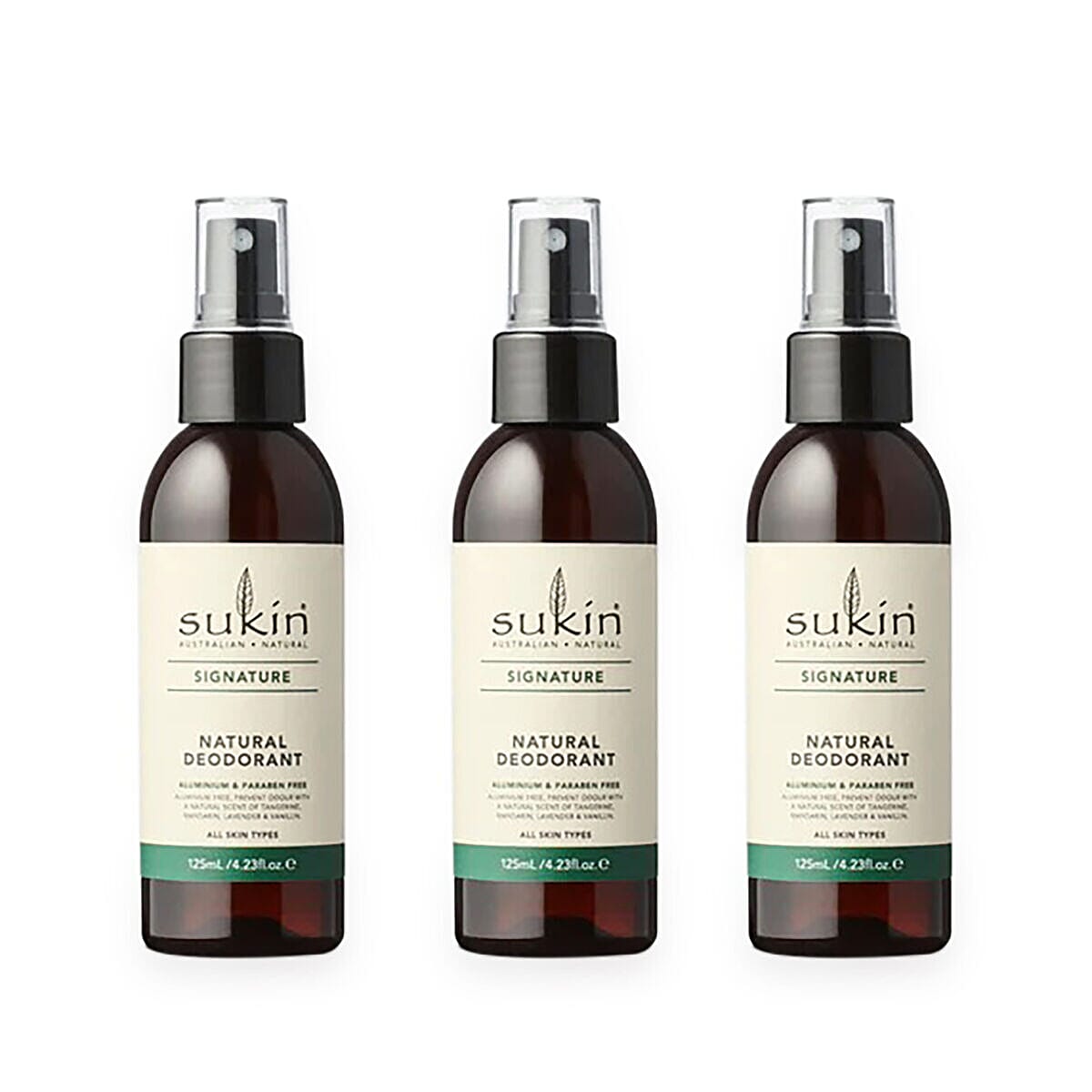 Sukin Natural Deodorant Signature Trio Set - 125ml