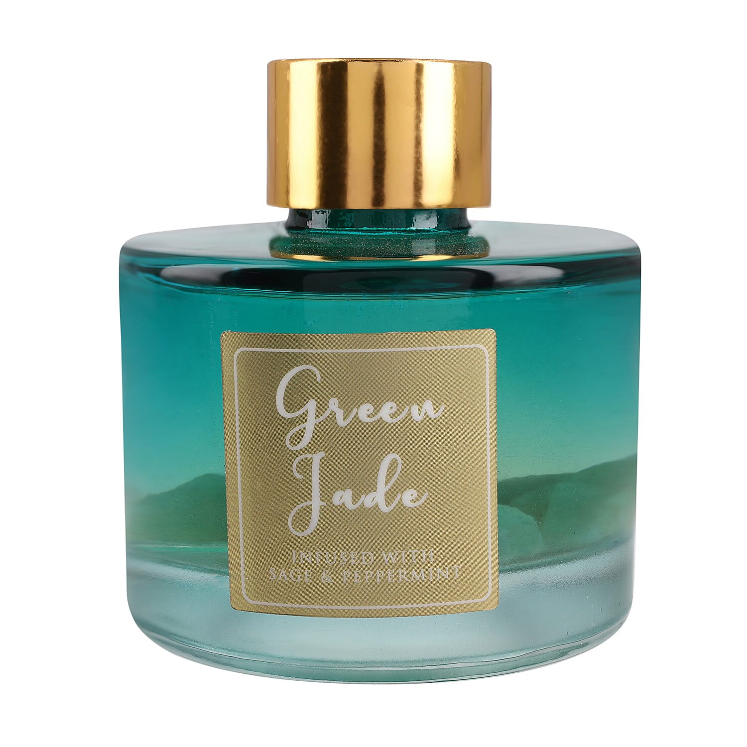 Reed Diffuser in Round Jar with Reed Sticks - Green