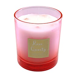 Healing Stone Scented Candle in Glass Jar (200gm) - Purple