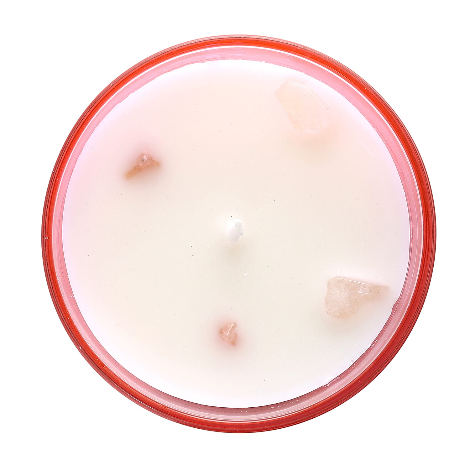 Healing Stone Scented Candle in Glass Jar (200gm) - Rose Quartz