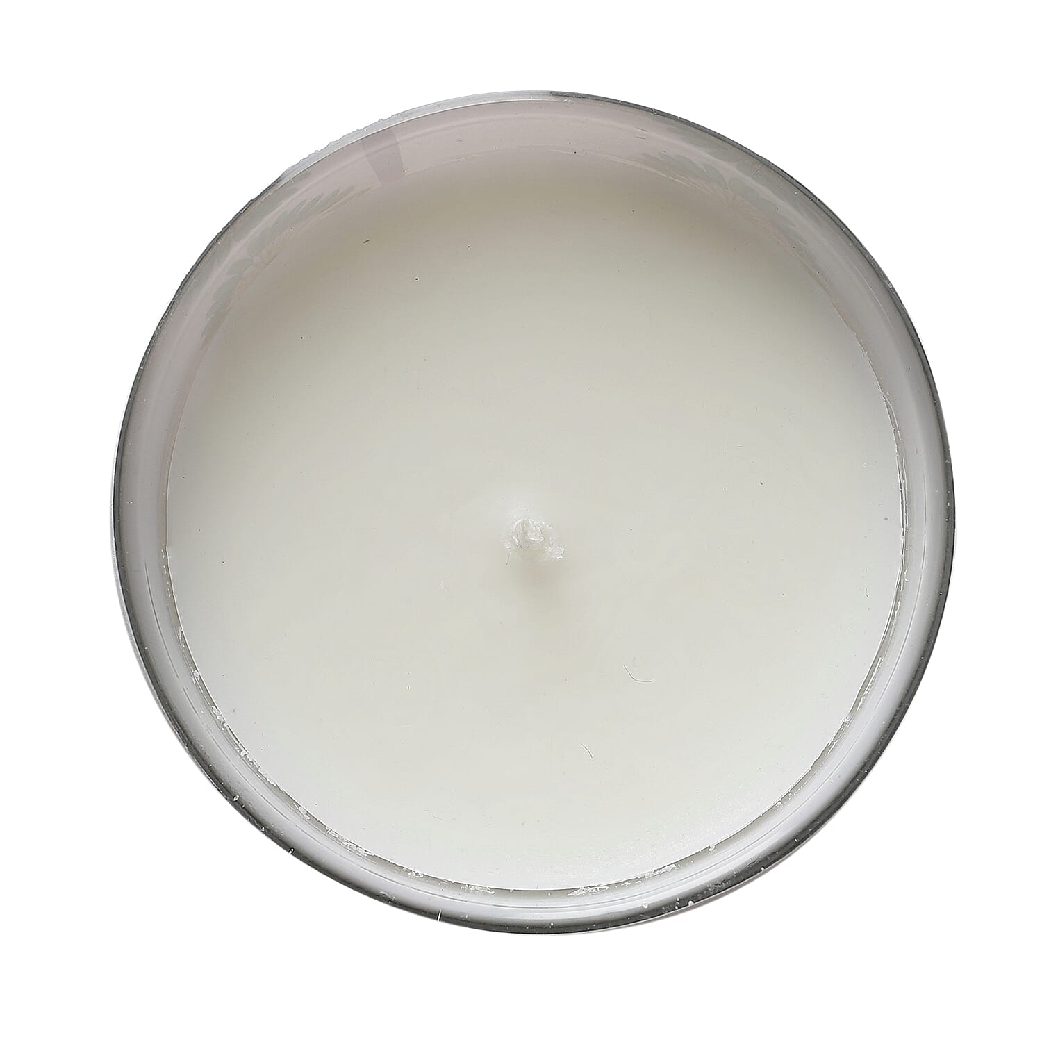 Enamelled Scented Glass Candle with Wooden Cap (200 Gms) - Magnolia Lily
