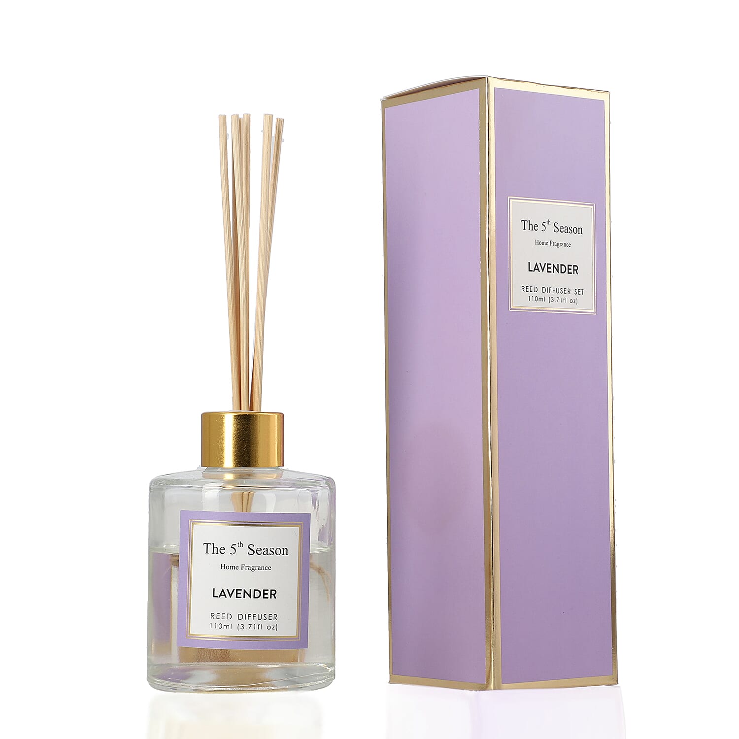 Reed Diffuser Gift Set with Natural Reeds (110ml) - Lavender