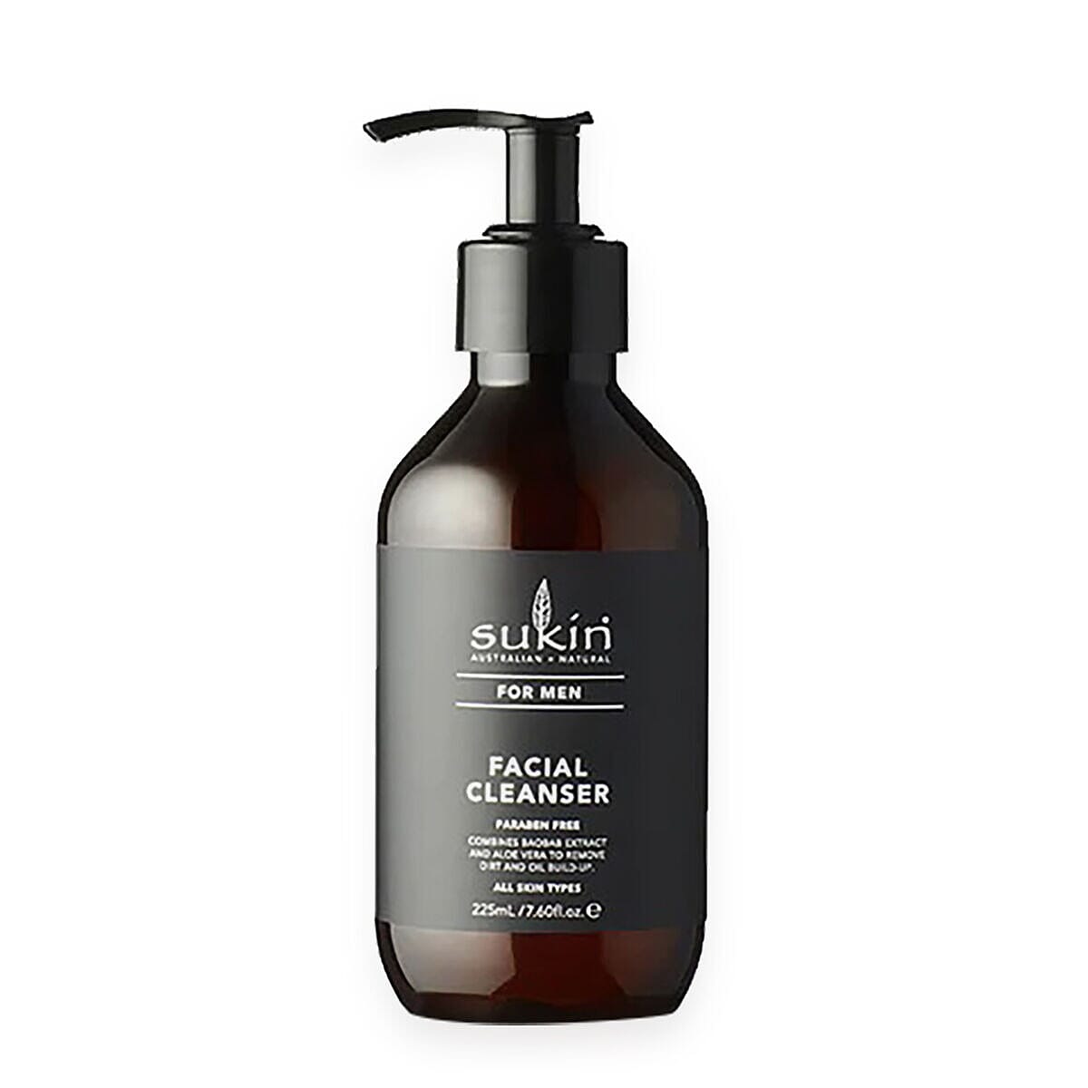 Sukin Trio Mens Facial Cleanser 225ml