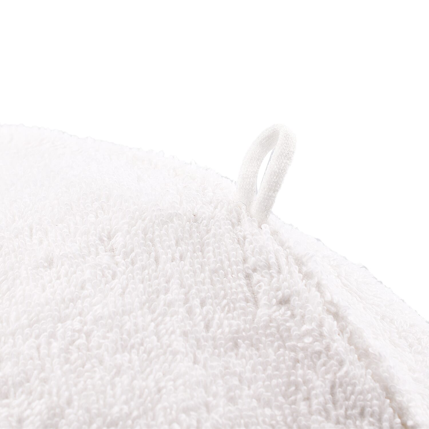 Set of 2 - 100% Cotton Absorbent Fast Dry Hair Wrap (Size 24x9 cm) - Purple & White