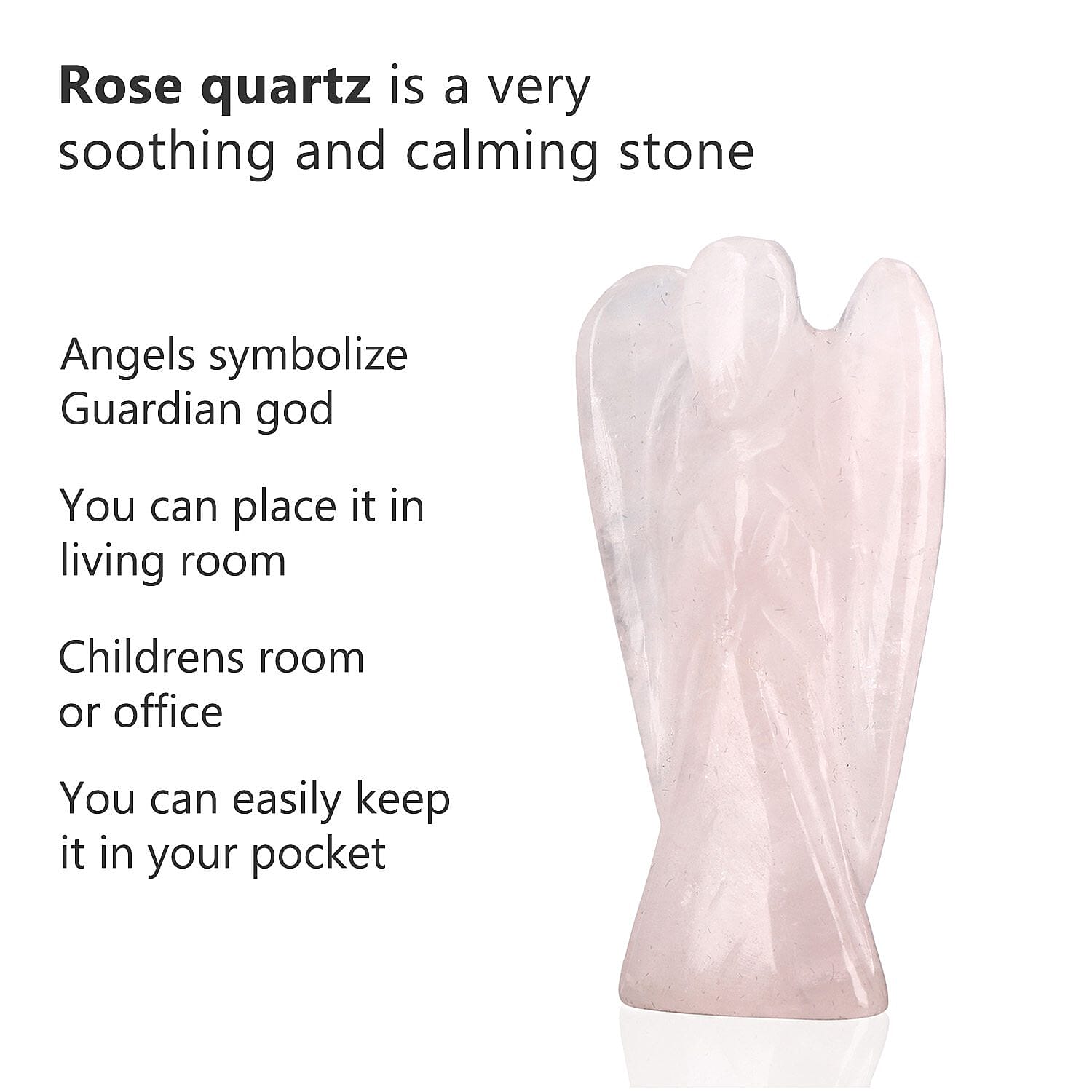 Hand Carved Blue Sodalite Guardian Gemstone Angels