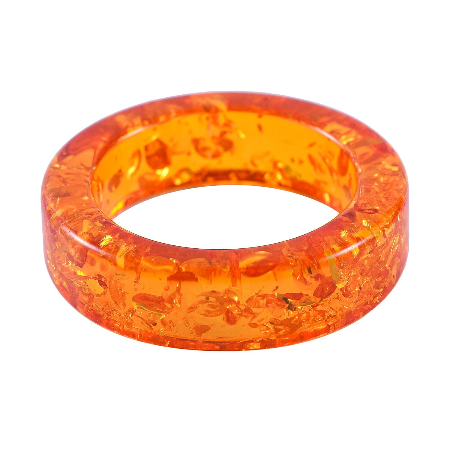 First Time Natural Baltic Amber Carved Ring
