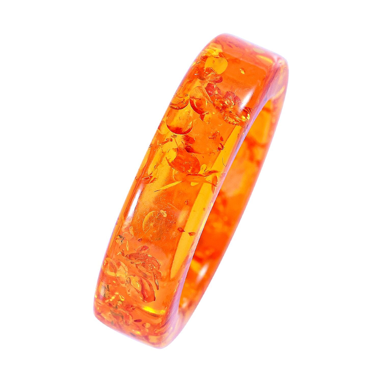 First Time Natural Baltic Amber Carved Ring