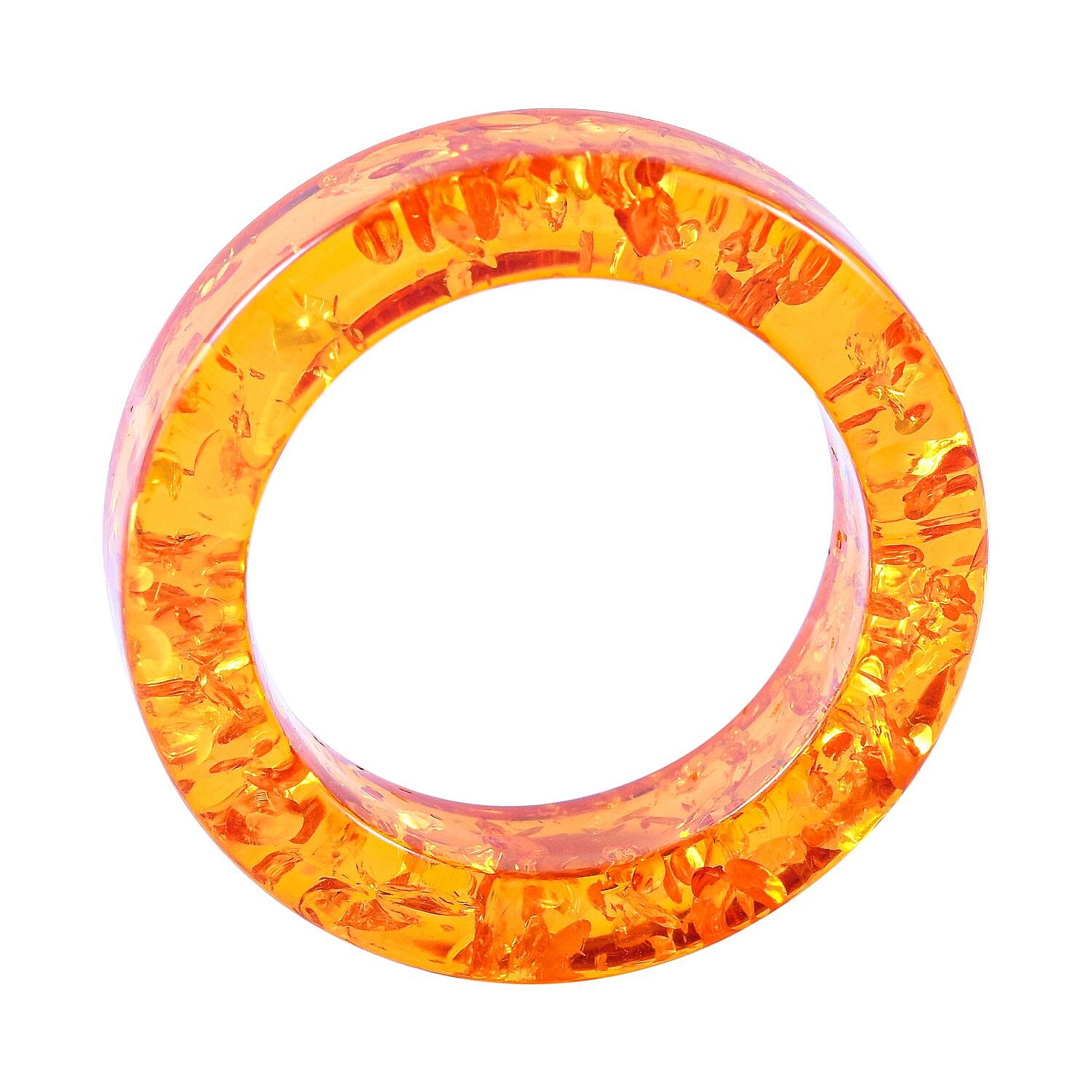First Time Natural Baltic Amber Carved Ring