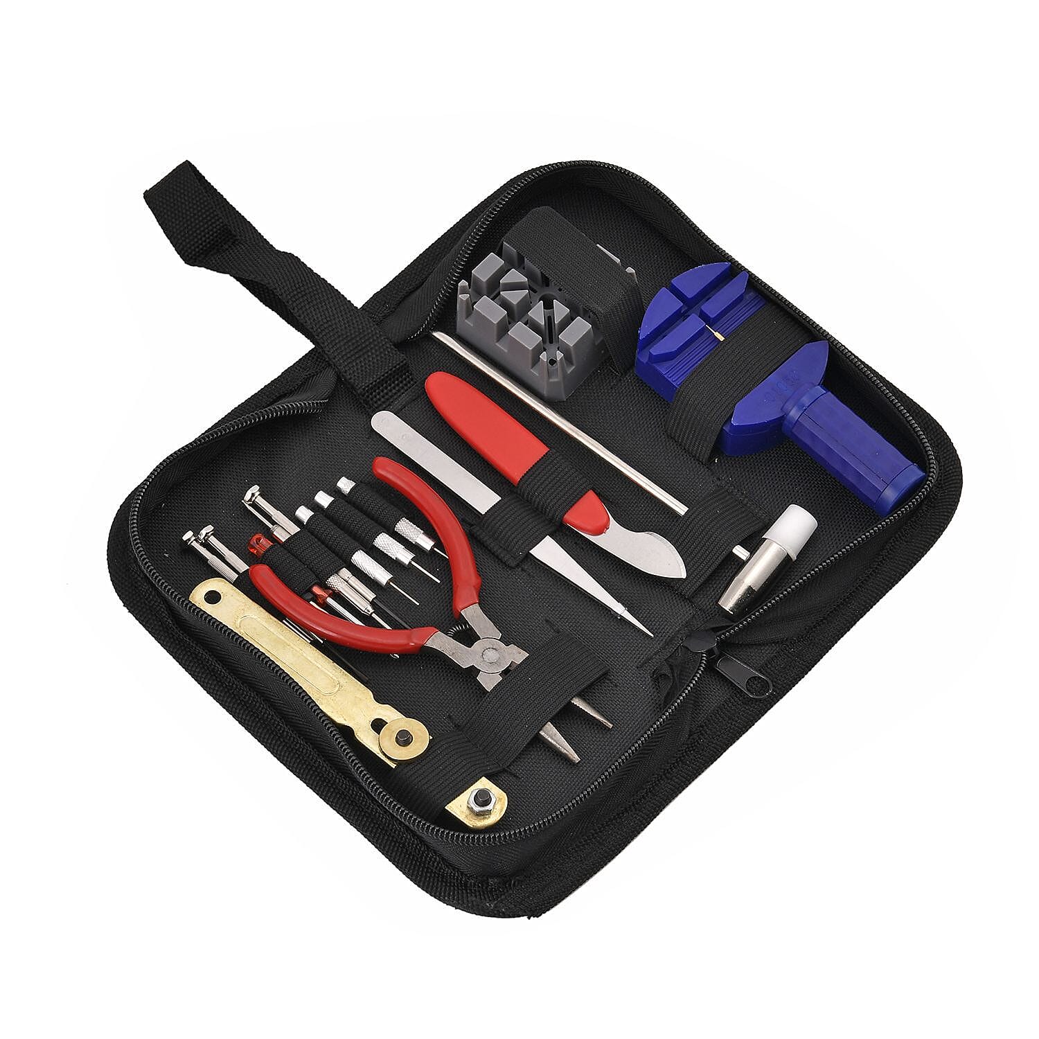 16 Piece Watch Repair Toolkit Including 8 Batteries