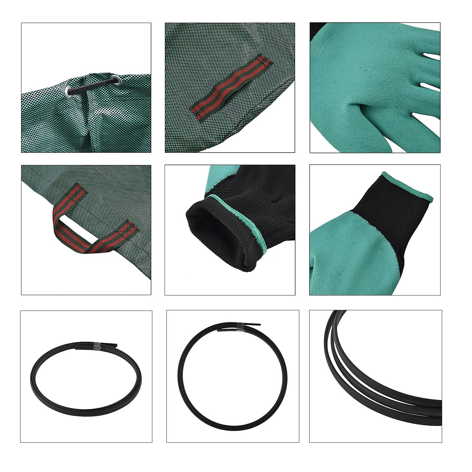 3x Super Tough Garden Rubbish Bags (80 Lt) with Firm Lip, PLUS Robust Gloves