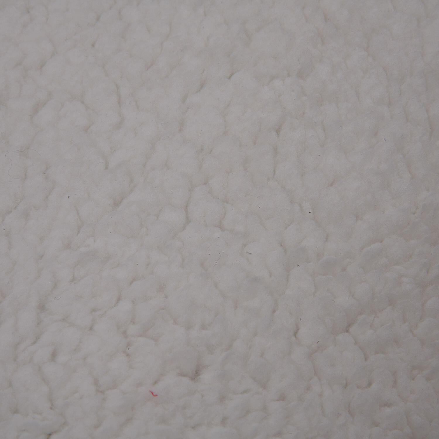 TJC Essentials Microfiber Sherpa Lined Arm Chair Cushion (Size 45x65 cm) - Red