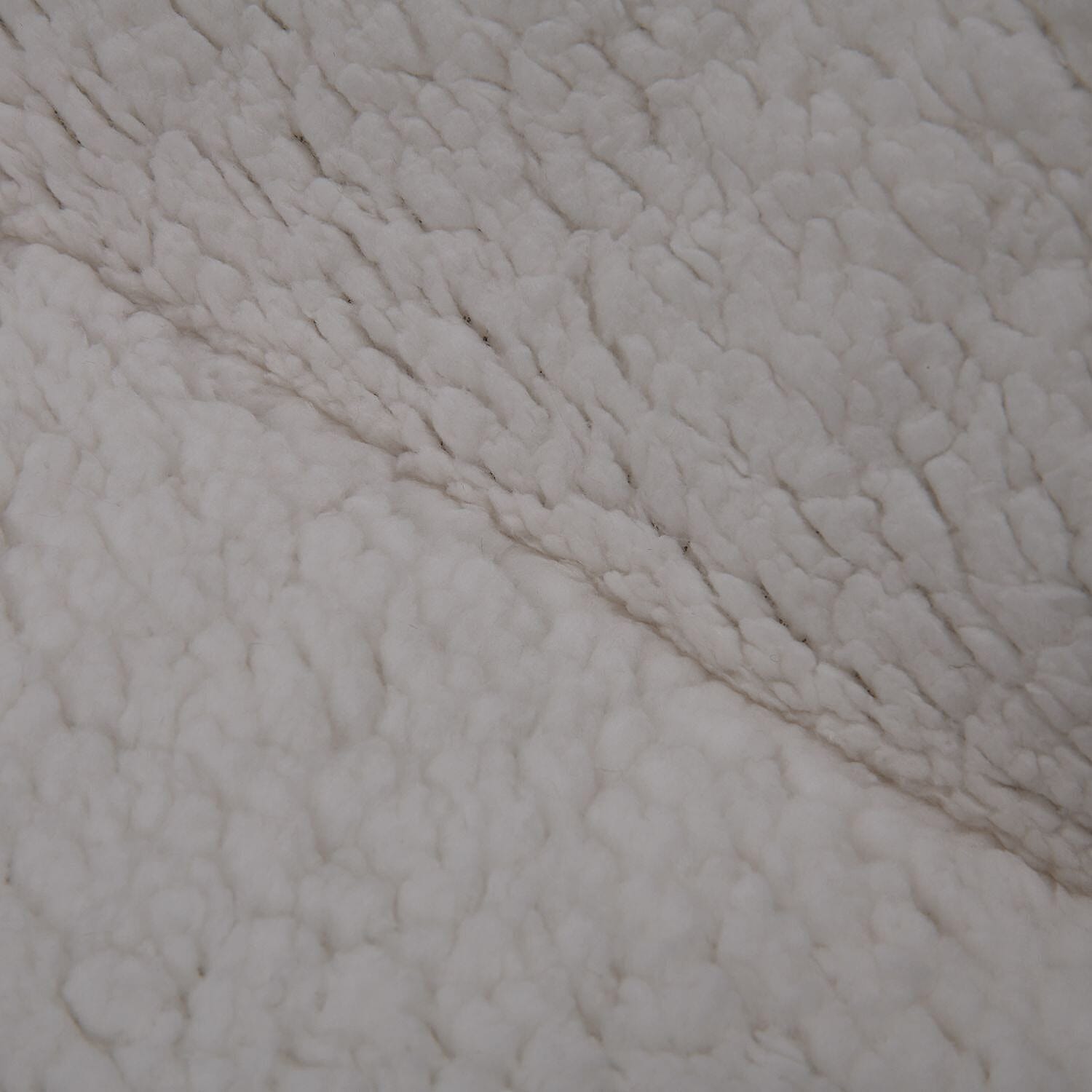 TJC Essentials Microfiber Sherpa Lined Arm Chair Cushion (Size 45x65 cm) - Red