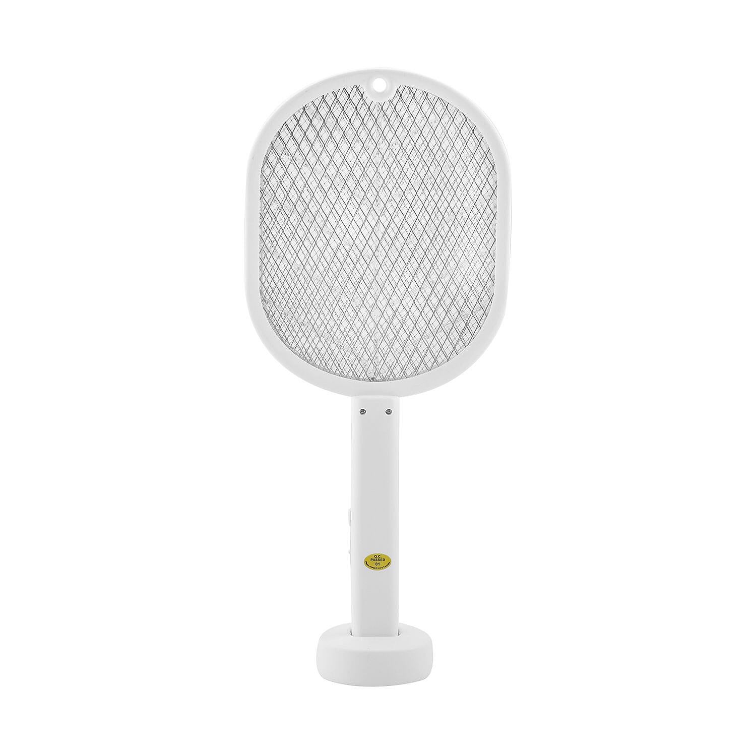 Electric Fly Swatter (Bug Zapper with Base USB Charging UV Light 400 MAH)