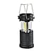 2-in-1 Camping Lantern with Folding Fan - Black
