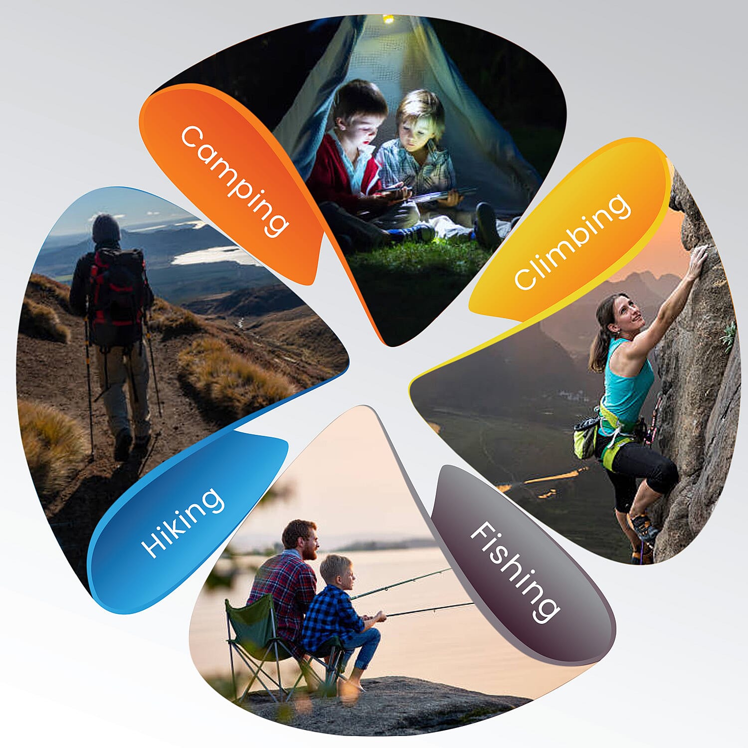 2-in-1 Portable Lantern with Folding Fan (3 AA battery, Not included)- Black