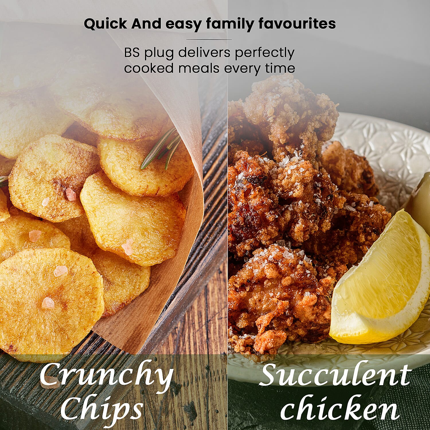 Multifunctional Air Fryer with Frying Plate (1500W, 4.5L) - Black