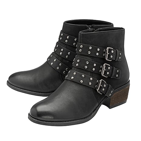 LOTUS Emelia Boots (Size 3) - Black