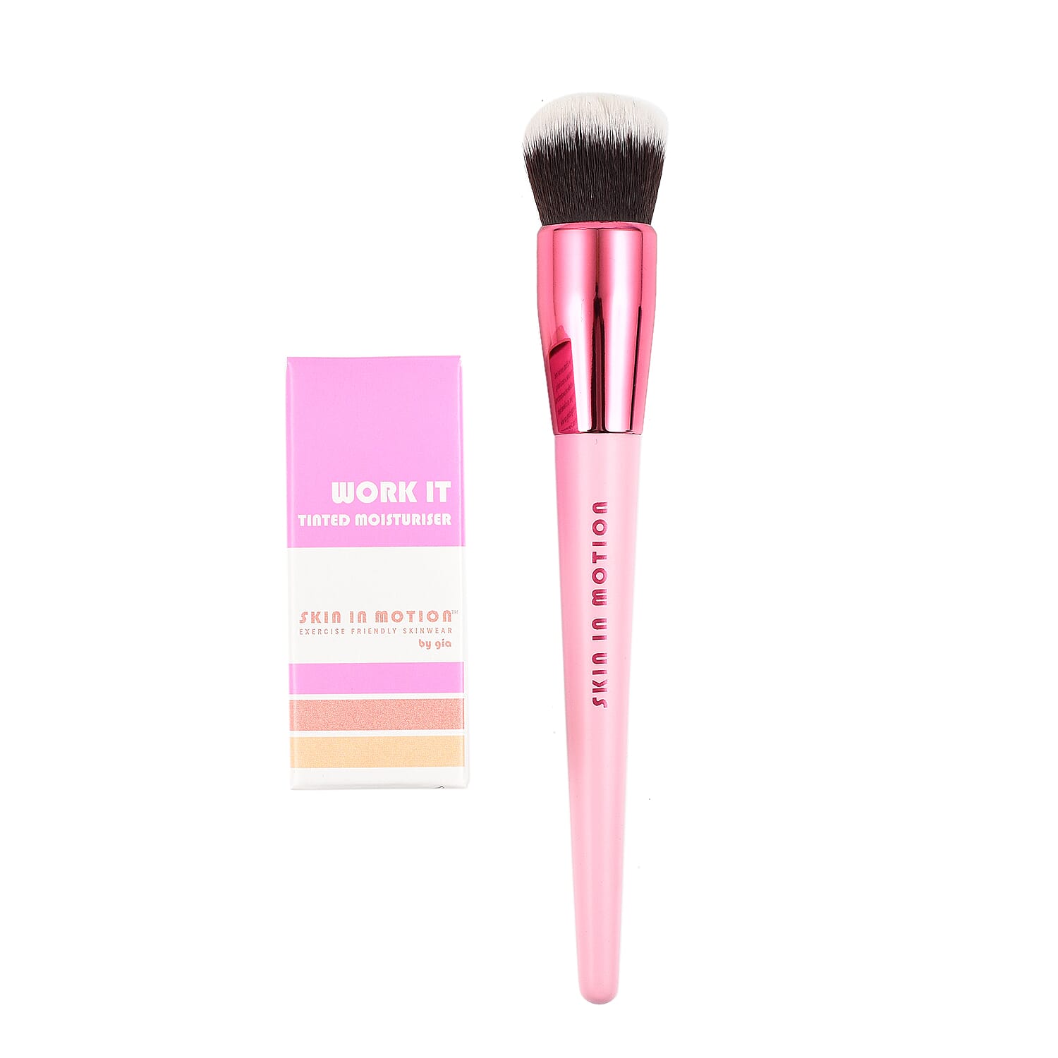 Skin in Motion- Work It Tinted Moisturiser - Shade 3 with Free Complexion Brush
