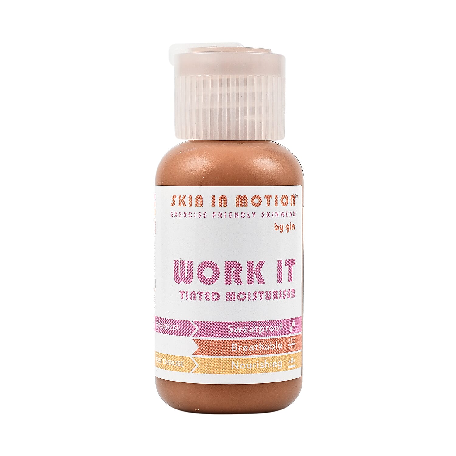Skin in Motion- Work It Tinted Moisturiser - Shade 3 with Free Complexion Brush