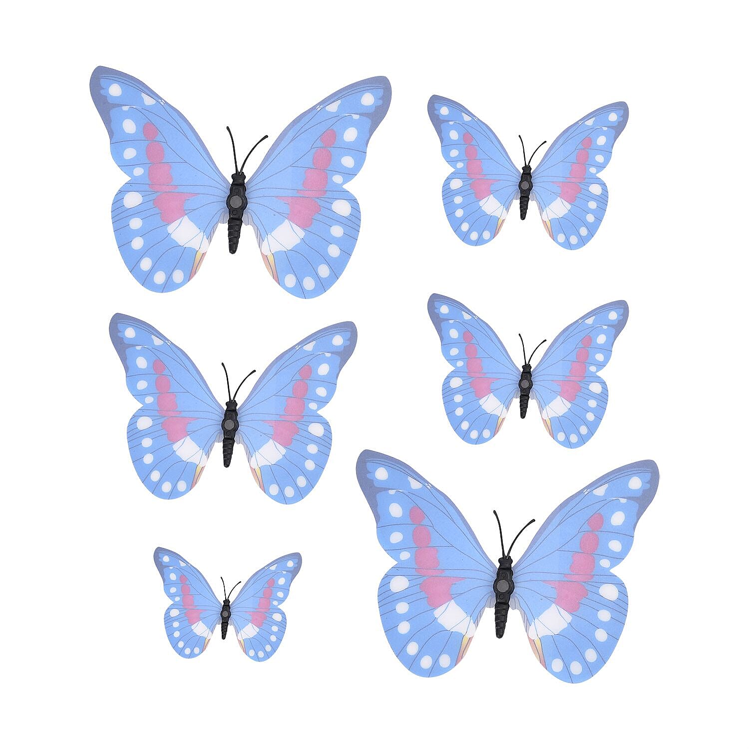 42 - 3D Magnet Butterflies Hanging Decoration Multi