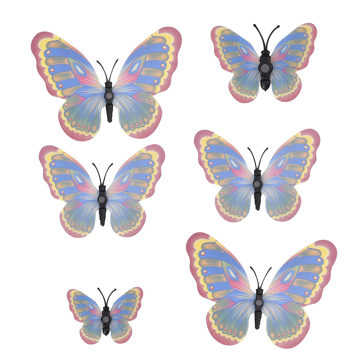 42 - 3D Magnet Butterflies Hanging Decoration Multi