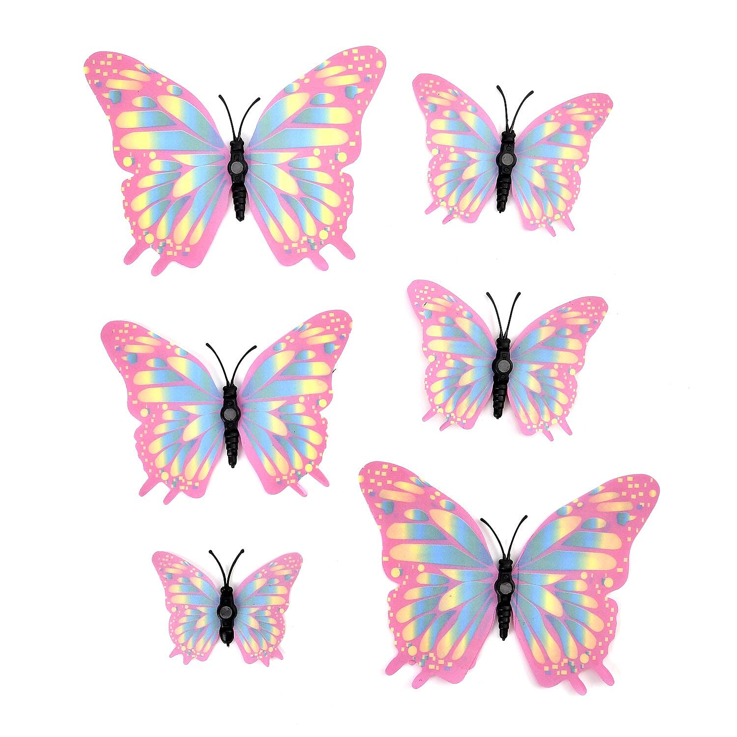 42 - 3D Magnet Butterflies Hanging Decoration Multi