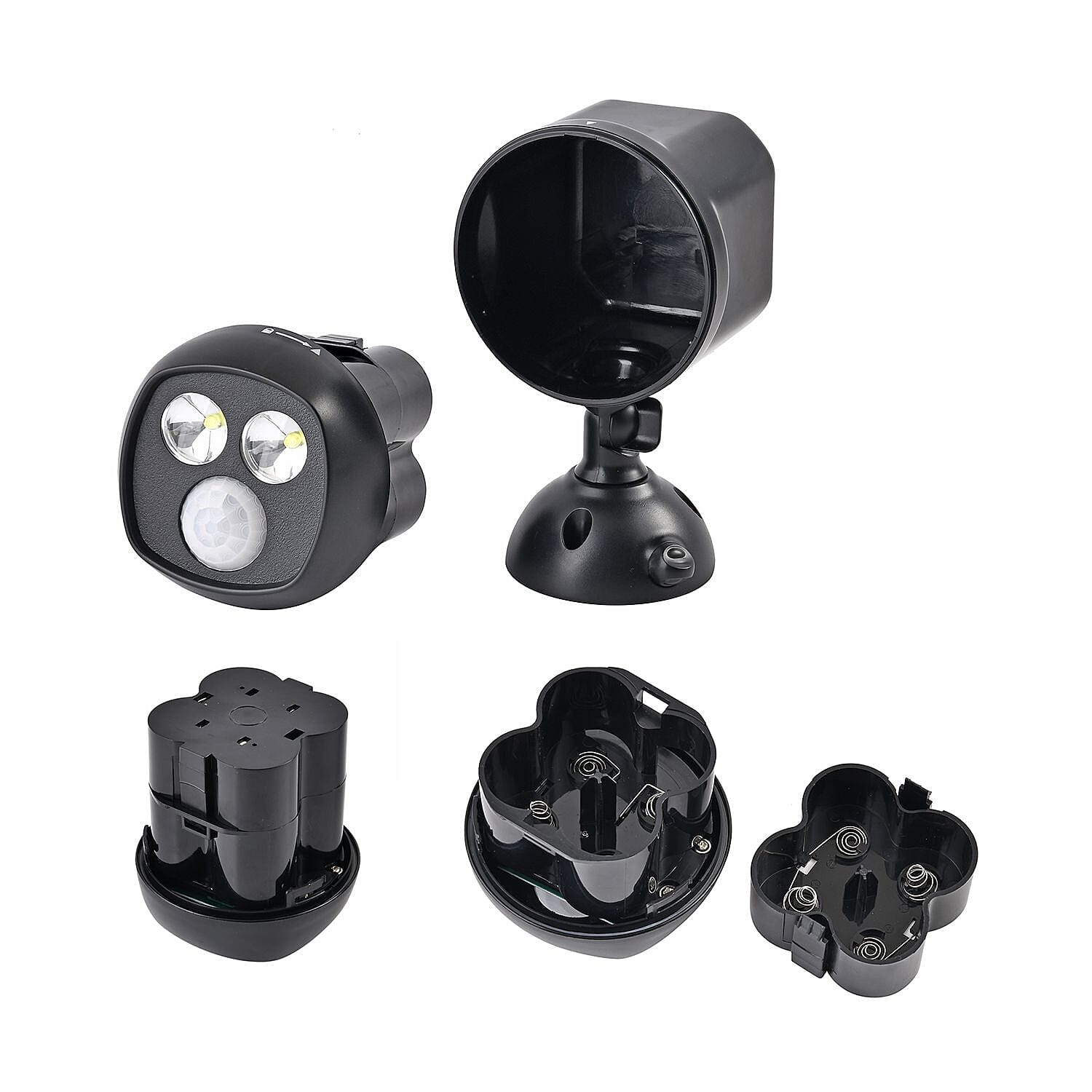 Wireless Super Bright Motion Sensor Security Spotlight (Size 16x10x9 cm) - Black
