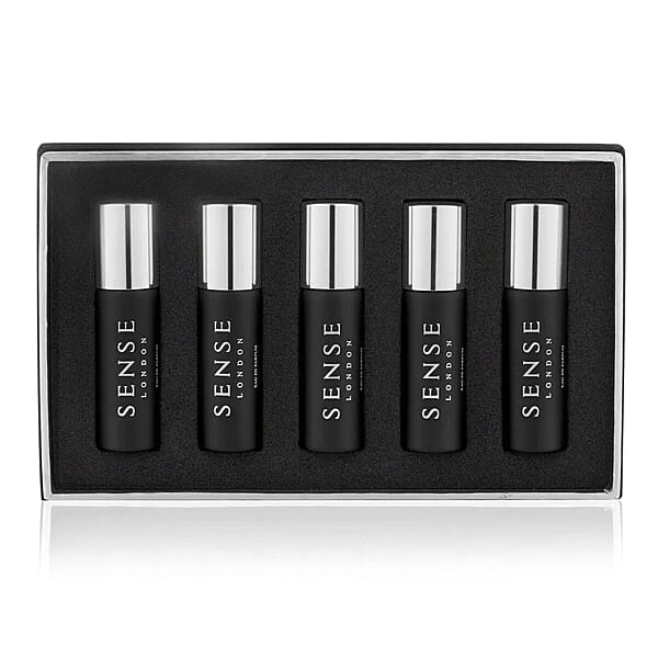 Sense London Pack of 5 X 10ML GIFT SET (Incl.Affluent, Fresh Leather