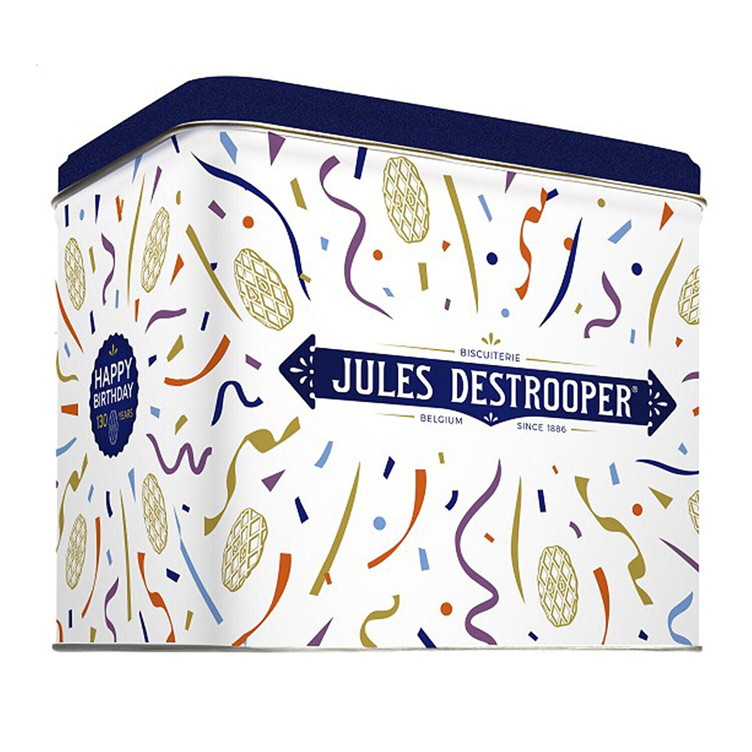Jules Destrooper Fine Butter Crisp Belgium Biscuits in Tin - Thank You