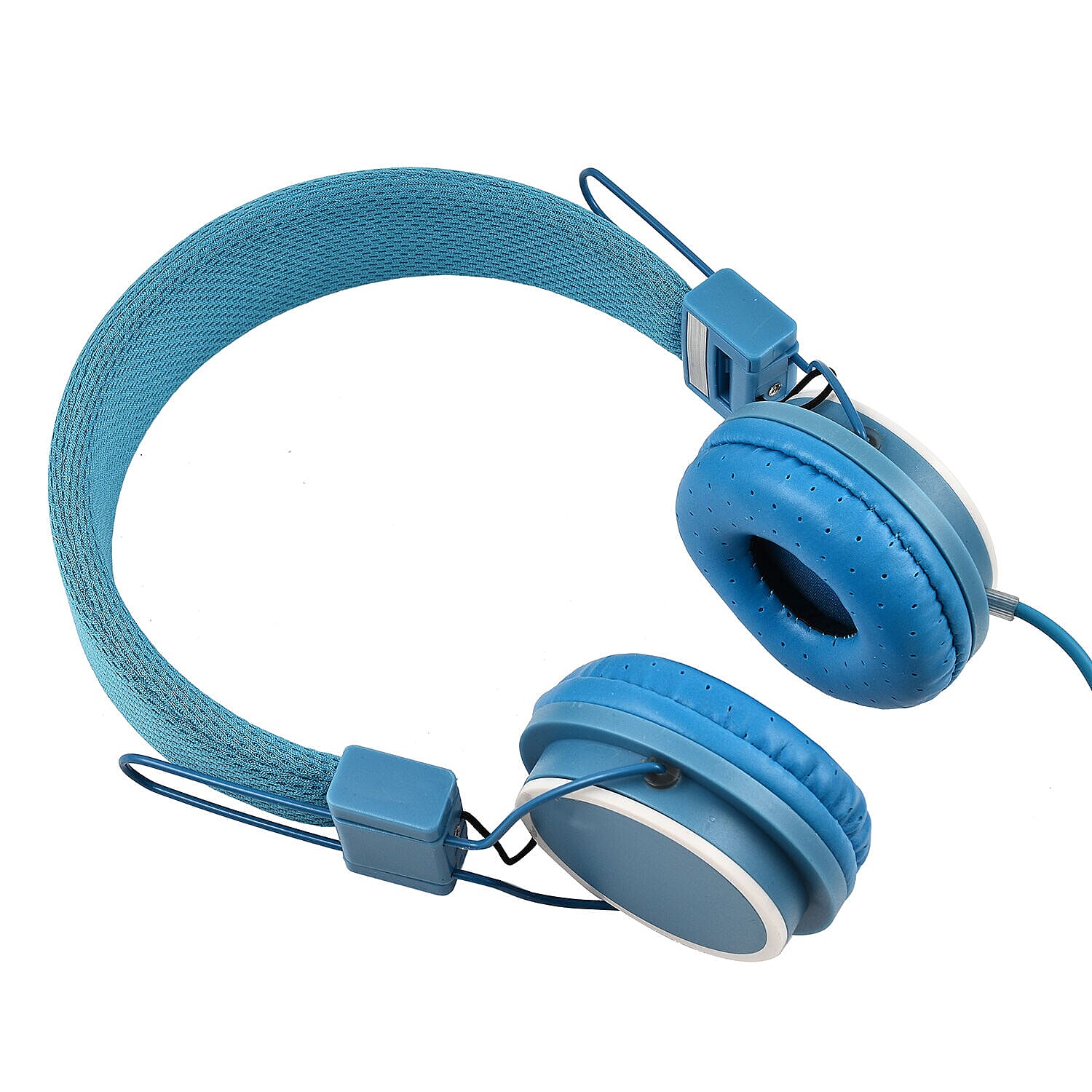 Closeout Deal - Adjustable Wired Headphones - Blue