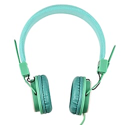 Closeout Deal - Adjustable Wired Headphones - Blue