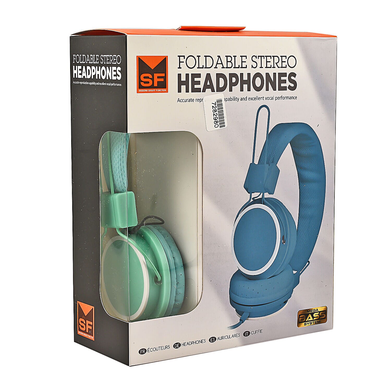 Closeout Deal - Headphones in Window Box 4Asst Colours - Green